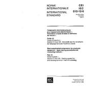 IEC 60512-12-6 Ed. 1.0 b:1996, Electromechanical components for electronic equipment - Basic testing procedures and measuring methods - Part 12: ... and cleaning solvents in machine soldering