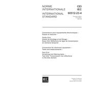 IEC 60512-23-4 Ed. 1.0 b:2001, Connectors for electronic equipment - Tests and measurements - Part 23-4: Screening and filtering tests - Test 23d: Transmission line reflections in the time domain