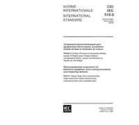 IEC 60512-5 Ed. 2.0 b:1992, Electromechanical components for electronic equipment; basic testing procedures and measuring methods - Part 5: Impact ... endurance tests and overload tests