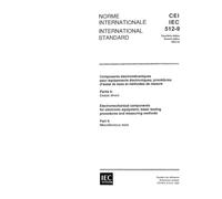 IEC 60512-9 Ed. 2.0 b:1992, Electromechanical components for electronic equipment; basic testing procedures and measuring methods - Part 9: Miscellaneous tests