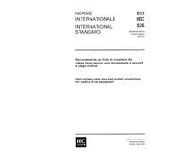 IEC 60526 Ed. 2.0 b:1978, High-voltage cable plug and socket connections for medical X-ray equipment