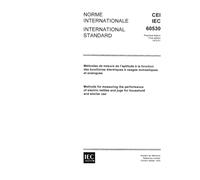 IEC 60530 Ed. 1.0 b:1975, Methods for measuring the performance of electric kettles and jugs for household and similar use