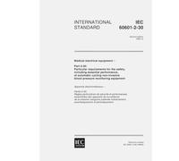 IEC 60601-2-30 Ed. 2.0 en:1999, Medical electrical equipment - Part 2-30: Particular requirements for the safety, including essential performance, of ... blood pressure monitoring equipment