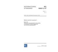 IEC 60601-2-37 Ed. 1.1 en:2004, Medical electrical equipment - Part 2-37: Particular requirements for the safety of ultrasonic medical diagnostic and monitoring equipment