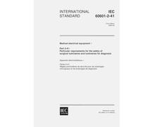 IEC 60601-2-41 Ed. 1.0 en:2000, Medical electrical equipment - Part 2-41: Particular requirements for the safety of surgical luminaires and luminaires for diagnosis