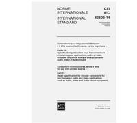 IEC 60603-14 Ed. 1.0 b:1998, Connectors for frequencies below 3 MHz for use with printed boards - Part 14: Detail specification for circular ... as audio, video and audio-visual equipment