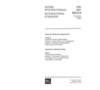IEC 60605-3-4 Ed. 1.0 b:1992, Equipment reliability testing - Part 3: Preferred test conditions - Section 4: Test cycle 4: Equipment for portable and non-stationary use - Low degree of simulation