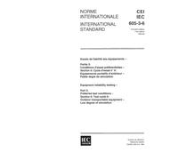 IEC 60605-3-6 Ed. 1.0 b:1996, Equipment reliability testing - Part 3: Preferred test conditions - Section 6: Test cycle 6: Outdoor transportable equipment - Low degree of simulation