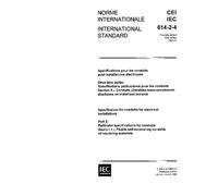 IEC 60614-2-4 Ed. 1.0 b:1985, Specification for conduits for electrical installations. Part 2: Particular specifications for conduits. Section Four: ... conduits of insulating materials