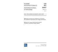 IEC 60661 Ed. 2.2 b:2006, Methods for measuring the performance of electric household coffee makers