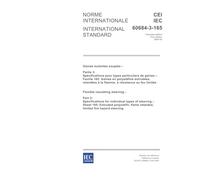 IEC 60684-3-165 Ed. 1.0 b:2004, Flexible insulating sleeving - Part 3: Specifications for individual types of sleeving - Sheet 165: Extruded polyolefin, flame retarded, limited fire hazard sleeving