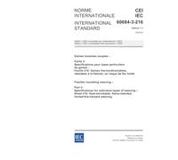 IEC 60684-3-216 Ed. 1.1 b:2005, Flexible insulating sleeving - Part 3: Specifications for individual types of sleeving - Sheet 216: Heat-shrinkable, flame-retarded, limited-fire-hazard sleeving