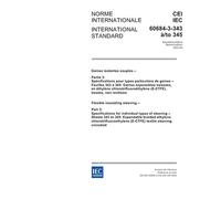 IEC 60684-3-343 Ed. 2.0 b:2002, Flexible insulating sleeving - Part 3: Specifications for individual types of sleeving - Sheets 343 to 345: Expandable ... (E-CTFE) textile sleeving, uncoated