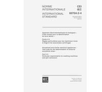 IEC 60704-2-4 Ed. 2.0 b:2001, Household and similar electrical appliances - Test code for the determination of airborne acoustical noise - Part 2-4: ... for washing machines and spin extractors