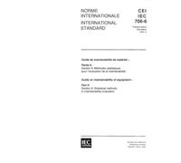 IEC 60706-6 Ed. 1.0 b:1994, Guide on maintainability of equipment - Part 6: Section 9: Statistical methods in maintainability evaluation
