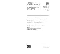 IEC 60721-2-3 Ed. 1.0 b:1987, Classification of environmental conditions - Part 2: Environmental conditions appearing in nature. Air pressure