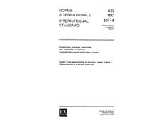 IEC 60744 Ed. 1.0 b:1983, Safety logic assemblies of nuclear power plants - Characteristics and test methods