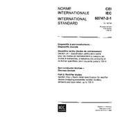 IEC 60747-2-1 Ed. 1.0 b:1989, Semiconductor devices - Discrete devices - Part 2: Rectifier diodes - Section One: Blank detail specification for ... diodes), ambient and cas up to 100 A