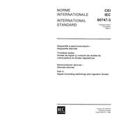 IEC 60747-3 Ed. 1.0 b:1985, Semiconductor devices - Discrete devices - Part 3: Signal (including switching) and regulator diodes
