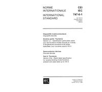 IEC 60747-6-1 Ed. 1.0 b:1989, Semiconductor devices - Discrete devices - Part 6: Thyristors - Section One: Blank detail specification for reverse ... ambient and case-rated, up to 100 A