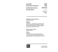 IEC 60747-6-3 Ed. 1.0 b:1993, Semiconductor devices - Discrete devices - Part 6: Thyristors - Section Three: Blank detail specification for reverse ... case-rated, for currents greater than 100 A