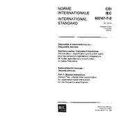 IEC 60747-7-2 Ed. 1.0 b:1989, Semiconductor devices - Discrete devices - Part 7: Bipolar transistors - Section Two: Blank detail specification for ... transistors for low-frequency amplification