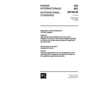 IEC 60748-22 Ed. 2.0 b:1997, Semiconductor devices - Integrated circuits - Part 22: Sectional specification for film integrated circuits and hybrid ... basis of the capability approval procedures