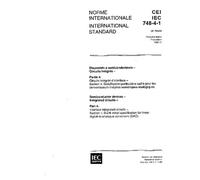 IEC 60748-4-1 Ed. 1.0 b:1993, Semiconductor devices - Integrated circuits - Part 4: Interface integrated circuits - Section 1: Blank detail ... linear digital-to-analogue converters (DAC)
