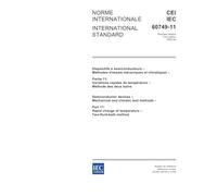 IEC 60749-11 Ed. 1.0 b:2002, Semiconductor devices - Mechanical and climatic test methods - Part 11: Rapid change of temperature - Two-fluid-bath method