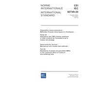 IEC 60749-20 Ed. 1.0 b:2002, Semiconductor devices - Mechanical and climatic test methods - Part 20: Resistance of plastic-encapsulated SMDs to the combined effect of moisture and soldering heat