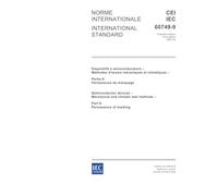IEC 60749-9 Ed. 1.0 b:2002, Semiconductor devices - Mechanical and climatic test methods - Part 9: Permanence of marking