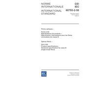 IEC 60793-2-50 Ed. 2.0 b:2004, Optical fibres - Part 2-50: Product specifications - Sectional specification for class B single-mode fibres