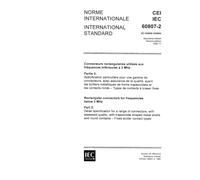 IEC 60807-2 Ed. 2.0 b:1992, Rectangular connectors for frequencies below 3 MHz - Part 2: Detail specification for a range of connectors, with assessed ... round contacts - Fixed solder contact types