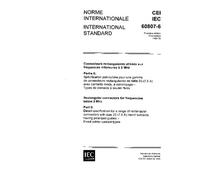 IEC 60807-6 Ed. 1.0 b:1988, Rectangular connectors for frequencies below 3 MHz. Part 6: Detail specification for a range of rectangular connectors ... polarized guides - Fixed solder contact types