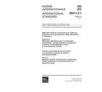 IEC 60811-2-1 Ed. 2.1 b:2001, Common test methods for insulating and sheathing materials of electric and optical cables - Part 2-1: Methods specific ... hot set and mineral oil immersion tests