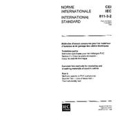 IEC 60811-3-2 Ed. 1.0 b:1985, Common test methods for insulating and sheathing materials of electric cables - Part 3: Methods specific to PVC ... Loss of mass test - Thermal stability test