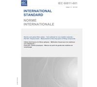 IEC 60811-601 Ed. 1.0 b:2012 First Edition: Electric and optical fibre cables - Test methods for non-metallic materials - Part 601: Physical tests - Measurement of the drop point of filling compounds