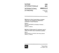 IEC 60835-2-2 Ed. 1.0 b:1994, Methods of measurement for equipment used in digital microwave transmission systems - Part 2: Measurements on terrestrial radio-relay systems - Section 2: Antenna