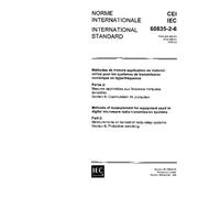 IEC 60835-2-6 Ed. 1.0 b:1995, Methods of measurement for equipment used in digital microwave radio transmission systems - Part 2: Measurements on ... systems - Section 6: Protection switching