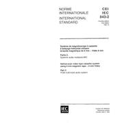 IEC 60843-2 Ed. 1.0 b:1992, Helical-scan video tape cassette system using 8 mm magnetic tape - 8 mm Video - Part 2: PCM multi-track audio system