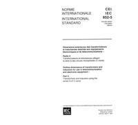 IEC 60852-5 Ed. 1.0 b:1994, Outline dimensions of transformers and inductors for use in telecommunication and electronic equipment - Part 5: Transformers and inductors using the series Q of C-cores