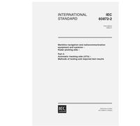 IEC 60872-2 Ed. 1.0 en:1999, Maritime navigation and radiocommunication equipment and systems - Radar plotting aids - Part 2: Automatic tracking aids ... Methods of testing and required test results