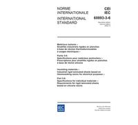 IEC 60893-3-6 Ed. 2.0 b:2003, Insulating materials - Industrial rigid laminated sheets based on thermosetting resins for electrical purposes - Part ... rigid laminated sheets based on silicone re