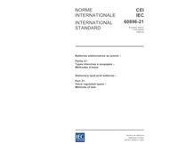 IEC 60896-21 Ed. 1.0 b:2004, Stationary lead-acid batteries - Part 21: Valve regulated types - Methods of test