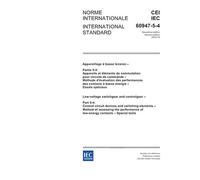 IEC 60947-5-4 Ed. 2.0 b:2002, Low-voltage switchgear and controlgear - Part 5-4: Control circuit devices and switching elements - Method of assessing ... of low-energy contacts - Special tests