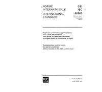 IEC 60965 Ed. 1.0 b:1989, Supplementary control points for reactor shutdown without access to the main control room