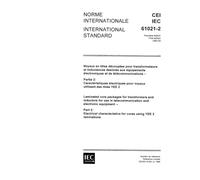 IEC 61021-2 Ed. 1.0 b:1995, Laminated core packages for transformers and inductors for use in telecommunication and electronic equipment - Part 2: ... for cores using YEE2 laminations