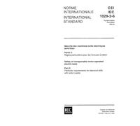 IEC 61029-2-6 Ed. 1.0 b:1993, Safety of transportable motor-operated electric tools - Part 2: Particular requirements for diamond drills with water supply