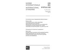 IEC 61076-4-100 Ed. 2.0 b:2001, Connectors for electronic equipment - Part 4-100: Printed board connectors with assessed quality - Detail ... of 2,5 mm for printed boards and backplanes