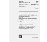 IEC 61076-4-103 Ed. 1.0 b:1999, Connectors for use in d.c. low-frequency analogue and digital high speed data applications - Part 4-103: Printed board ... two-part connectors with shielding and a bas
